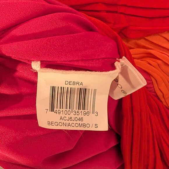 BCBGMaxAzria Debora Dress Begonia Combo Spring Summer Vacation Date - Size S - Picture 9 of 9
